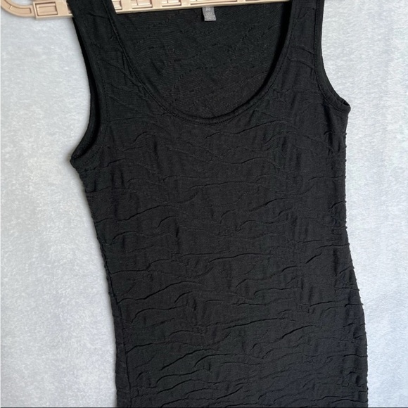 Toad & Co Sz XS Black Samba Wave Textured Tank Sleeveless A Line Dress Organic - Picture 10 of 13